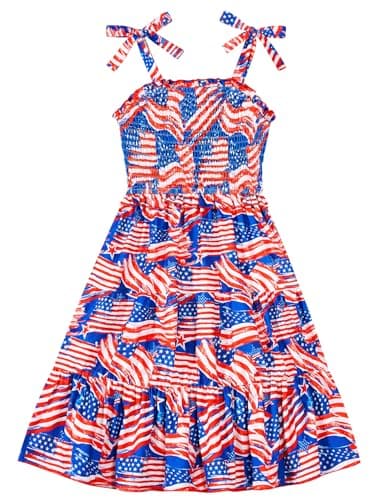 Kids4ever Girls Tiered Sundress with Pockets Summer Beachinte