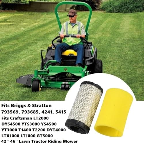 John Deer D110 D120 LA125 LA115 GY21055 MIU11511 17.5-21HP Lawn Mower Air Filter