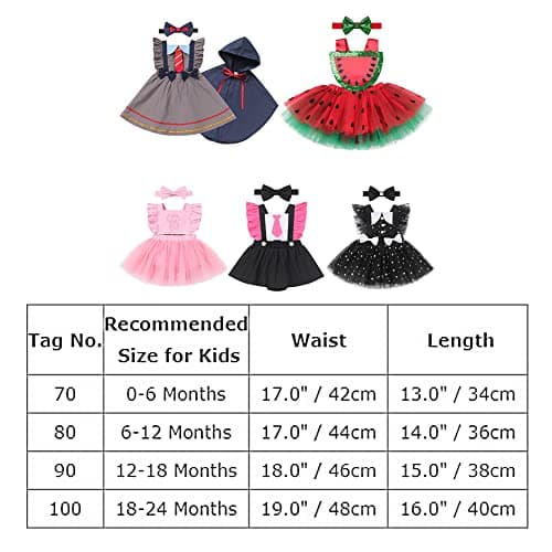 ODASDO Baby Girl Watermelon Dress Birthday Outfit
