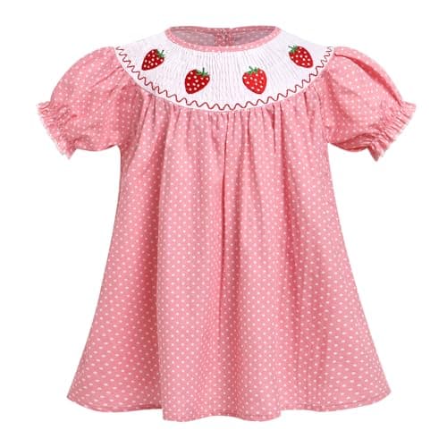 Toddler Girls' Smocked Embroidered A-line Dress