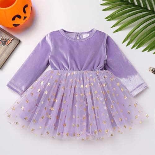ODASDO Toddler Girls Halloween Witch Costume Set
