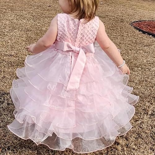 Jup'Elle Flower Girl Wedding Dress with Ruffle Lace