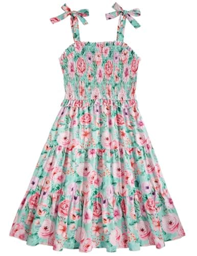 Kids4ever Girls Tiered Sundress with Pockets Summer Beachinte