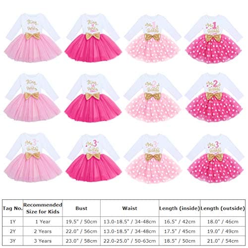 ODASDO Baby Girls Toddler Kids Birthday Party Dresses