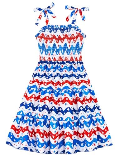 Kids4ever Girls Tiered Sundress with Pockets Summer Beachinte