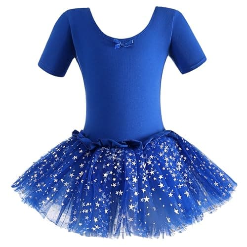 Dancina Girls Sparkle Short Sleeve Tutu Ballet Dress