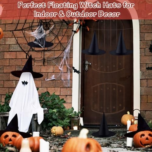 Hanging Witch Hats with 98Ft Fishing Line for Halloween Decor