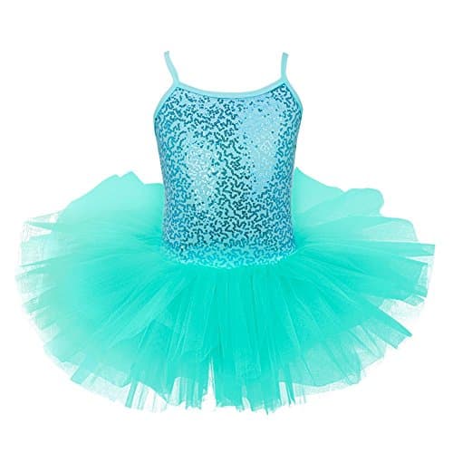 Girls Sequined Ballet Tutu Dress Leotard for Ballerinas