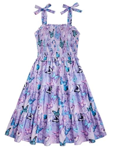 Kids4ever Girls Tiered Sundress with Pockets Summer Beachinte