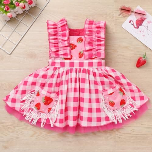 Newborn Infant Baby Girl Birthday Party Dress Romper