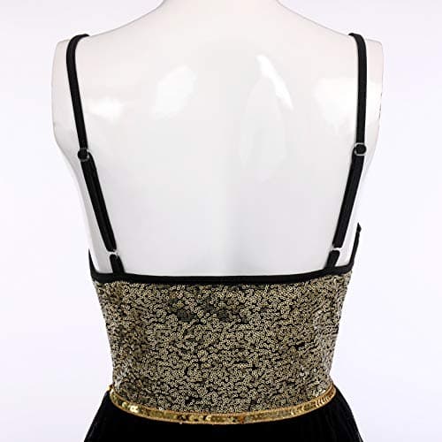 Shiny Sequins High Low Mesh Tulle Lyrical Dance Dress for Women