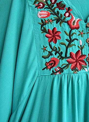 Bohemian Embroidered Dress for Women