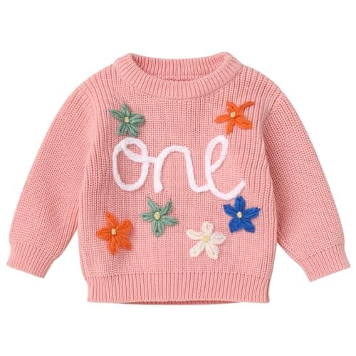 IDOPIP Toddler Girls' BohoEmbroidery Sweatshirt Outfit Fall Winter