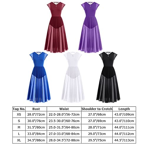 ODASDO Women's Flowing Maxi Dress for Lyrical and Contemporary Dance