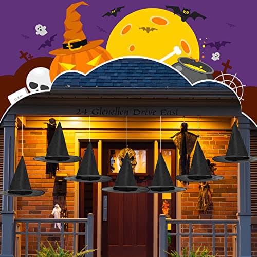 Satinior Witch Hat Halloween Costume with Rope Accessory