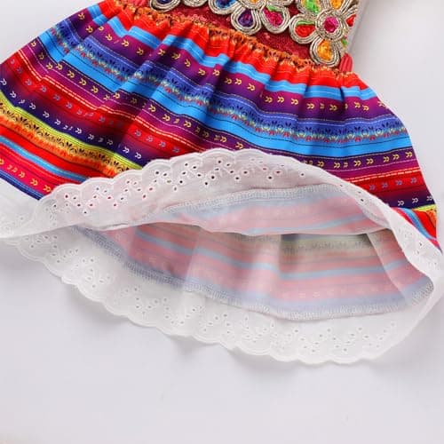 Mexican Dress Set for Baby Girls 3-24 Months Cinco De Mayo Ethnic Wear