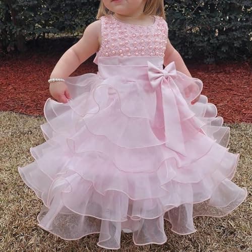 Jup'Elle Flower Girl Wedding Dress with Ruffle Lace