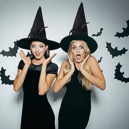 Miyxsin Halloween Pointed Witch Hat & Necklace