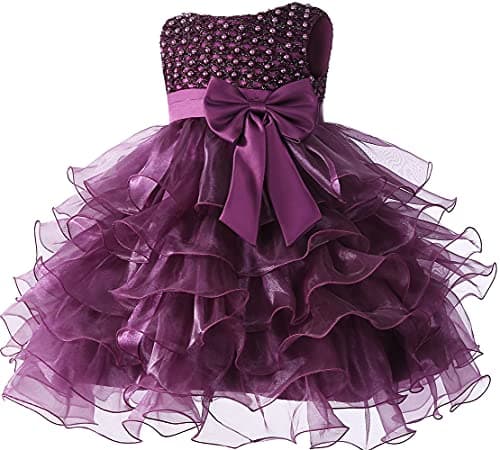 Jup'Elle Flower Girl Wedding Dress with Ruffle Lace