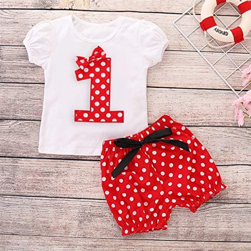ODASDO Baby Girl Toddler Kids Birthday Party Outfit