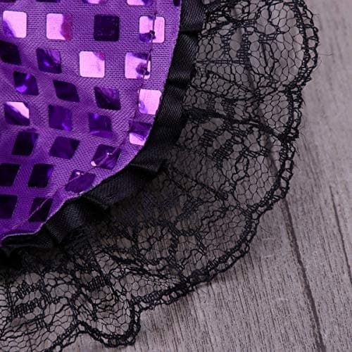 BinaryABC Halloween Witch Hat Headband Costumes Party Supplies (Purple)