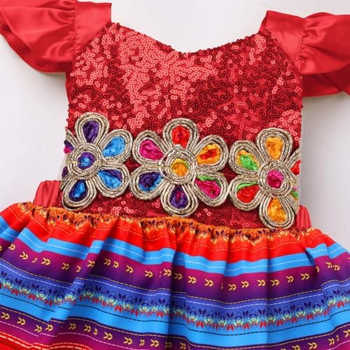Mexican Dress Set for Baby Girls 3-24 Months Cinco De Mayo Ethnic Wear