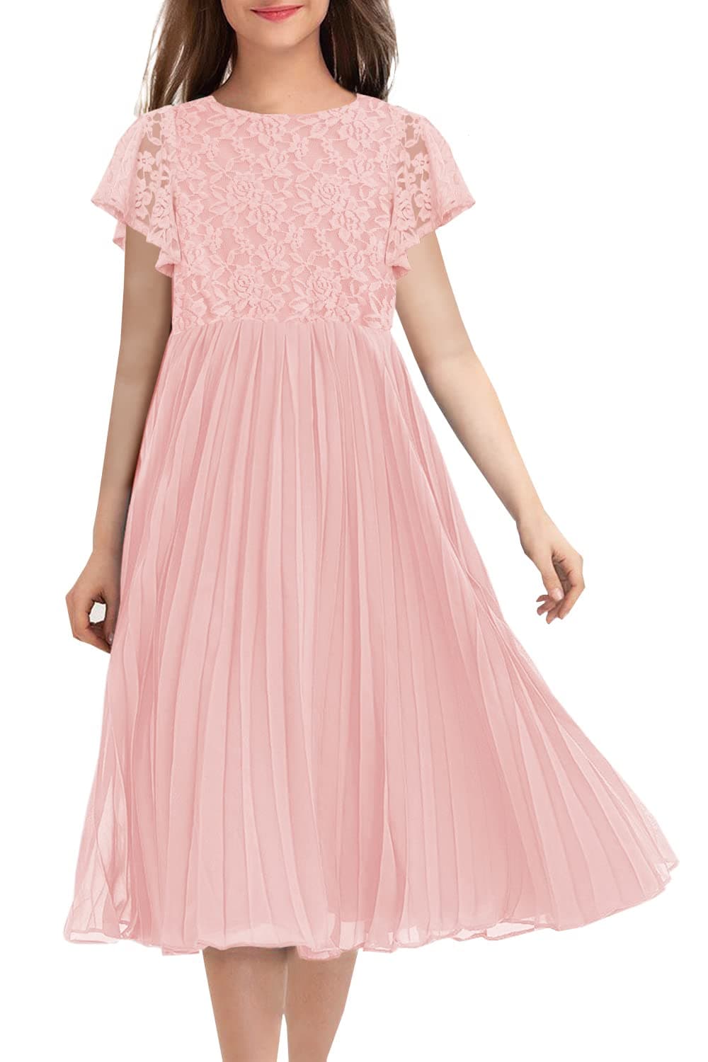 Elegant Vintage Lace Flower Girl Dress