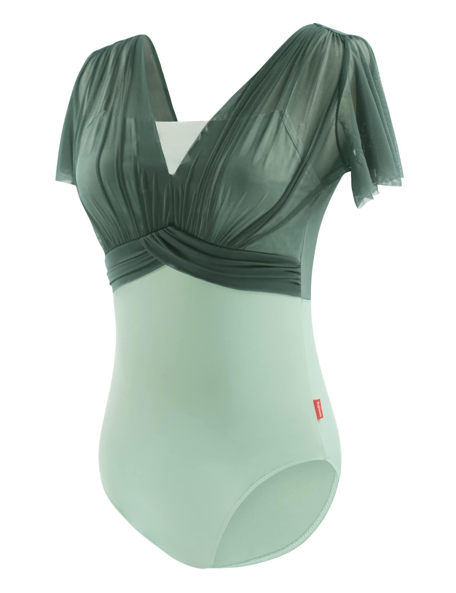 Daydance Green Lyrical Ballet Leotards for Women & Teen Girls