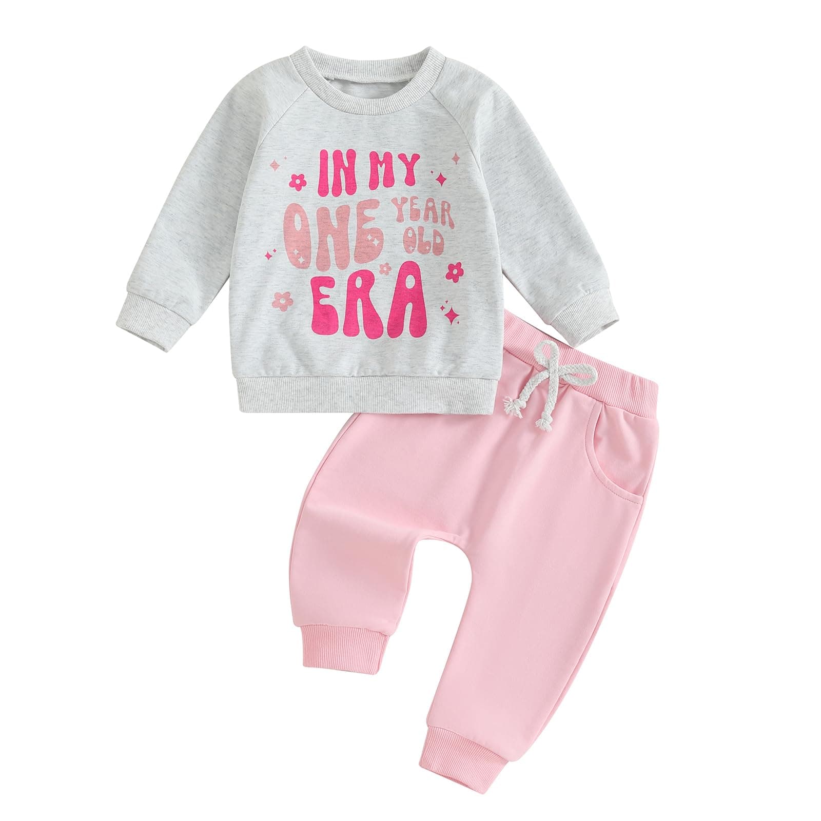Canis Girls' 1st Birthday Outfit Sweatshirt & Joggers