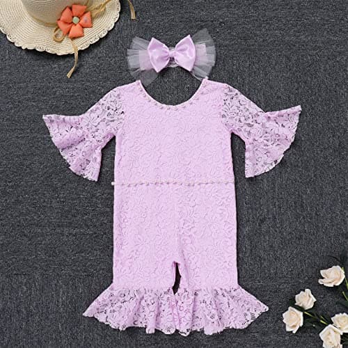 Baby Girl Ruffle Romper for Newborn and Infant