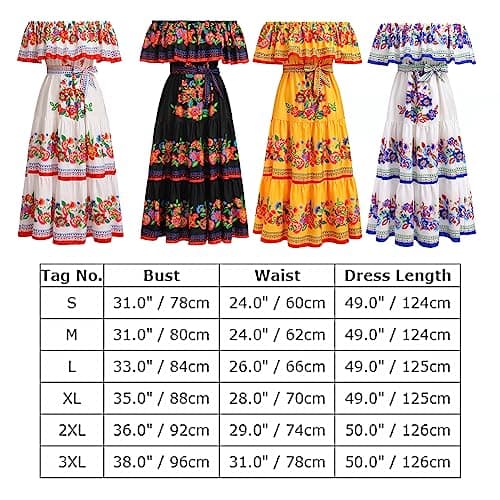 Summer Floral Print Off Shoulder Maxi Dress for Women by IMEKIS