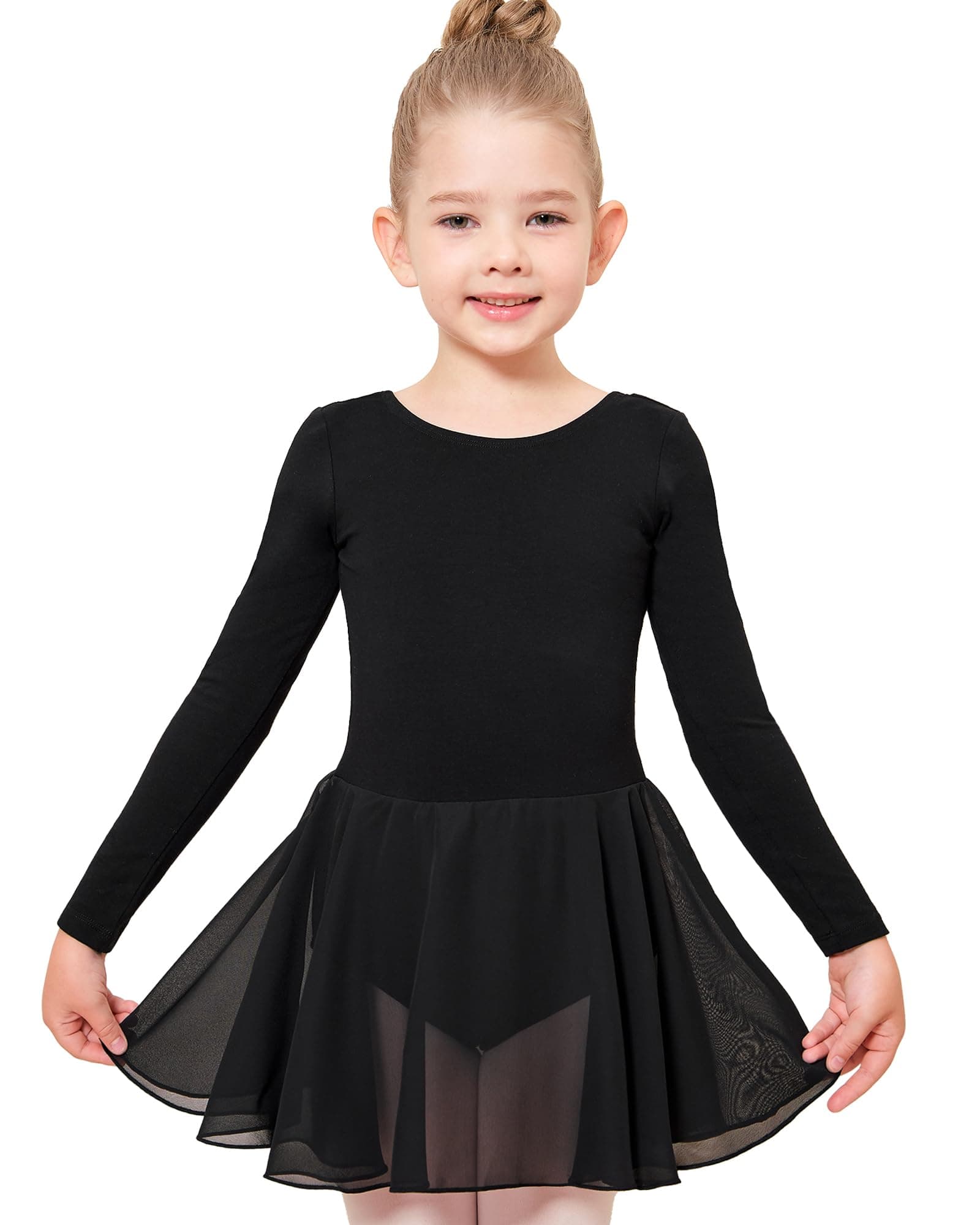 Stelle Long Sleeve Ballet Leotards with Skirt for Girls (Toddler/Big Kid)