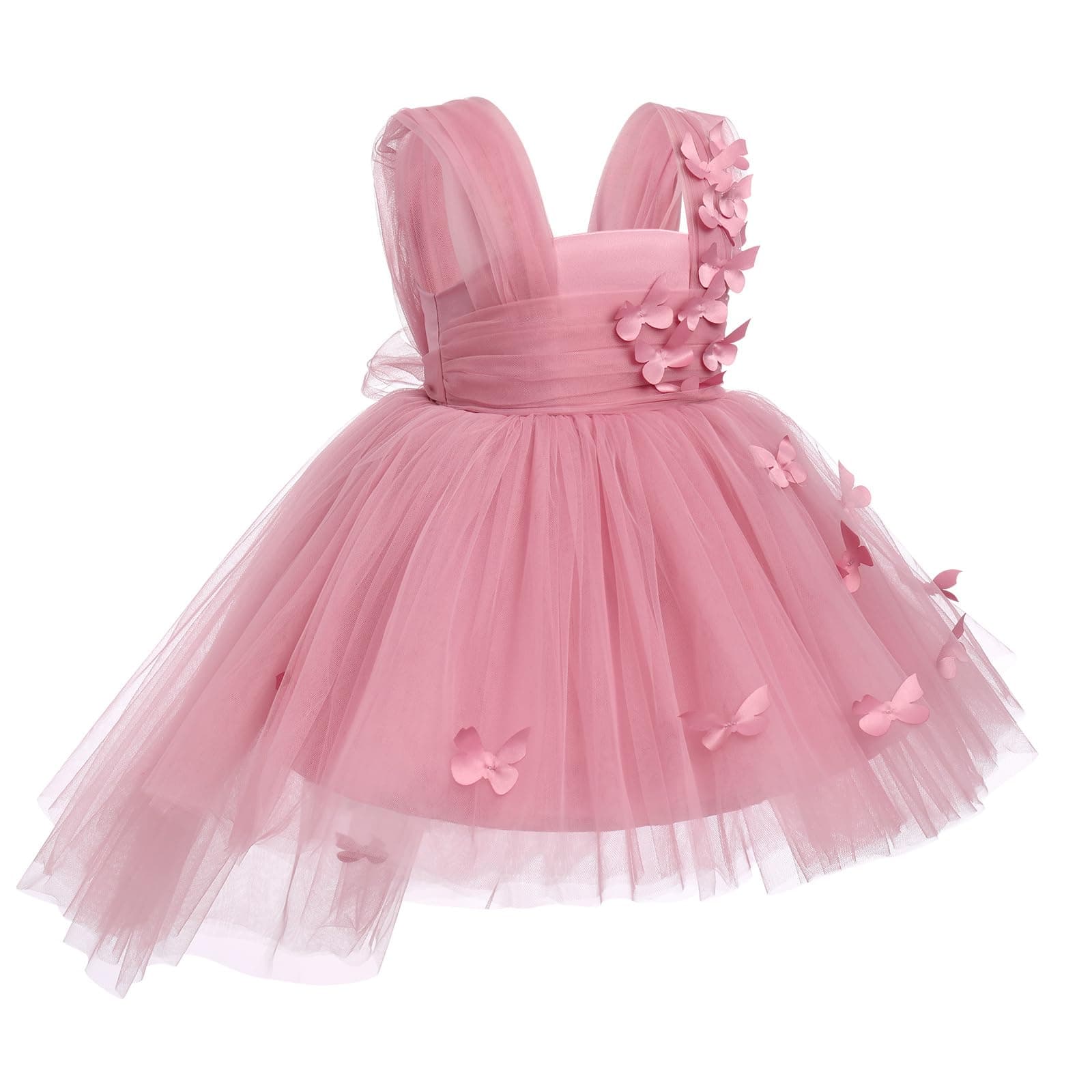 IDOPIP High-Low Tutu Dress for Toddler Princess Birthday Party