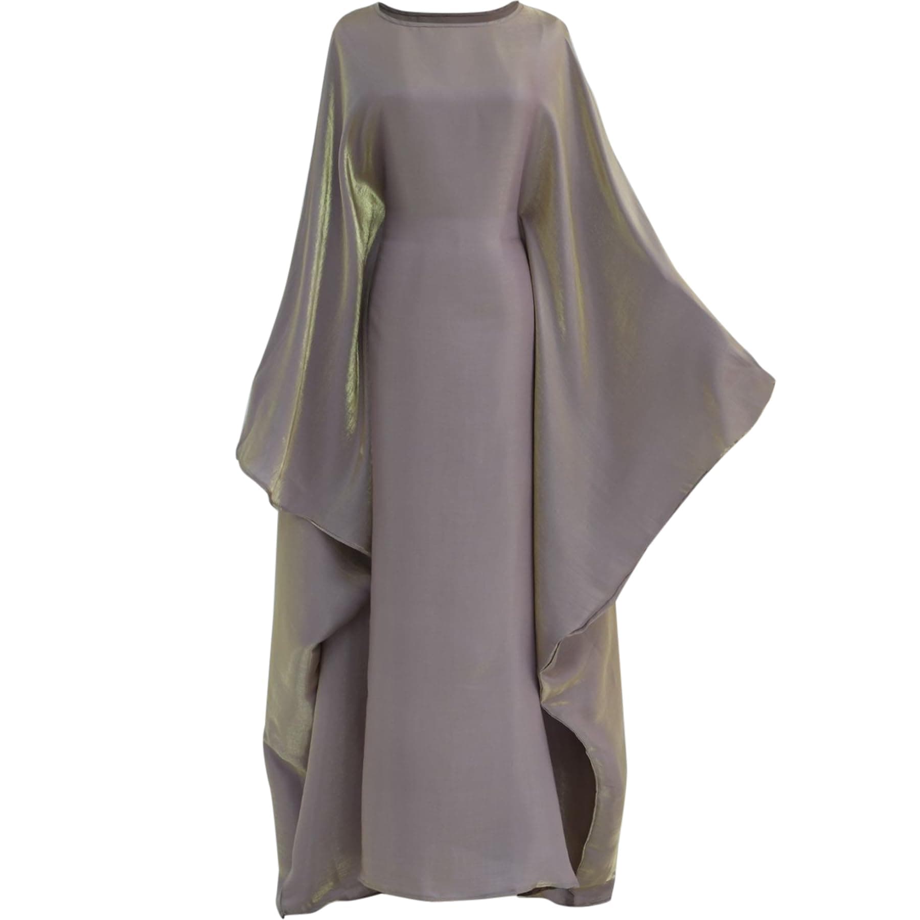 Jazvano Dubai Shiny Bat Sleeve Maxi Abaya for Women