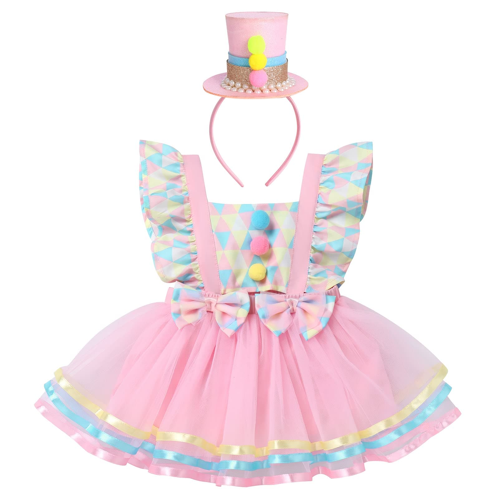 Baby Girl Circus Theme Party Princess Tutu Romper Dress