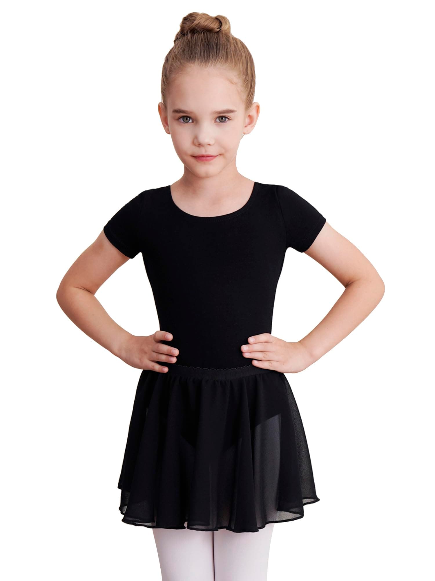 WEGETIT Ballet Leotards for Girls Toddler Dance Outfits with Skirt