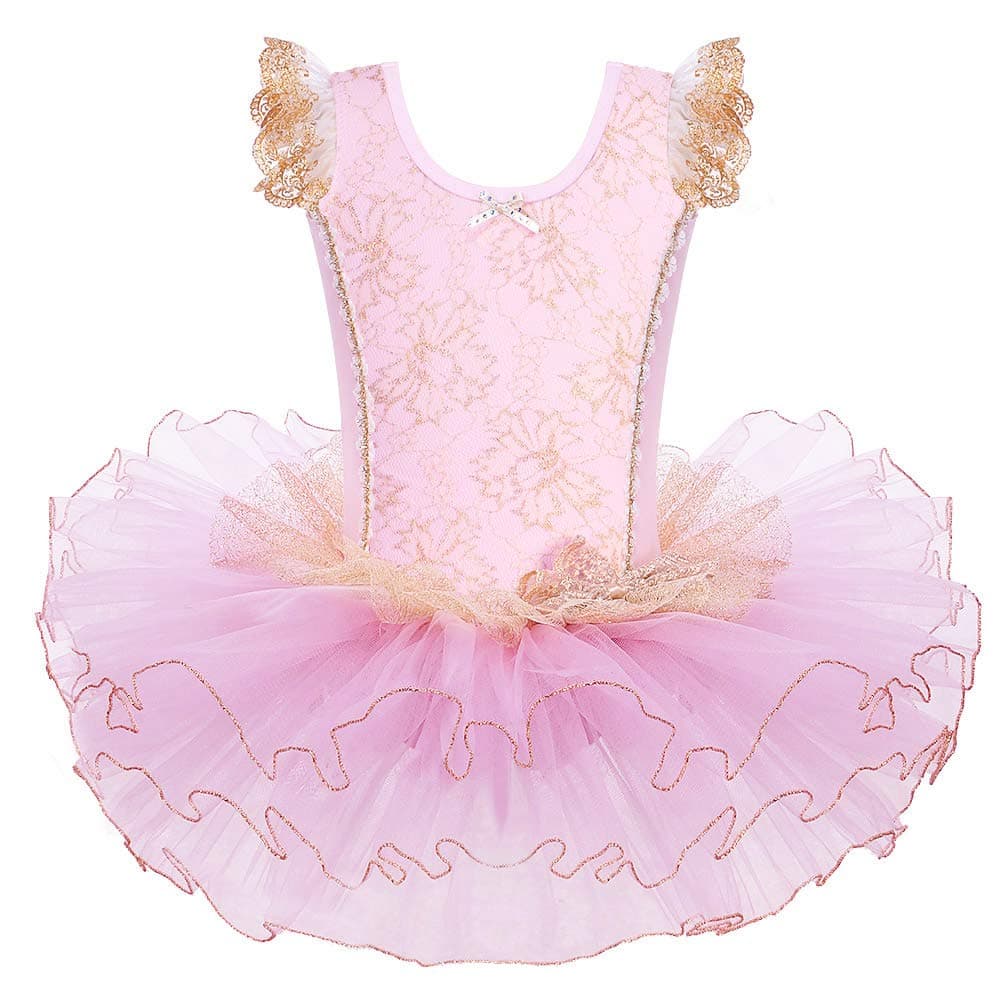 BAOHULU Girls' Ballet Dance Tutu Leotard 3-8 Years
