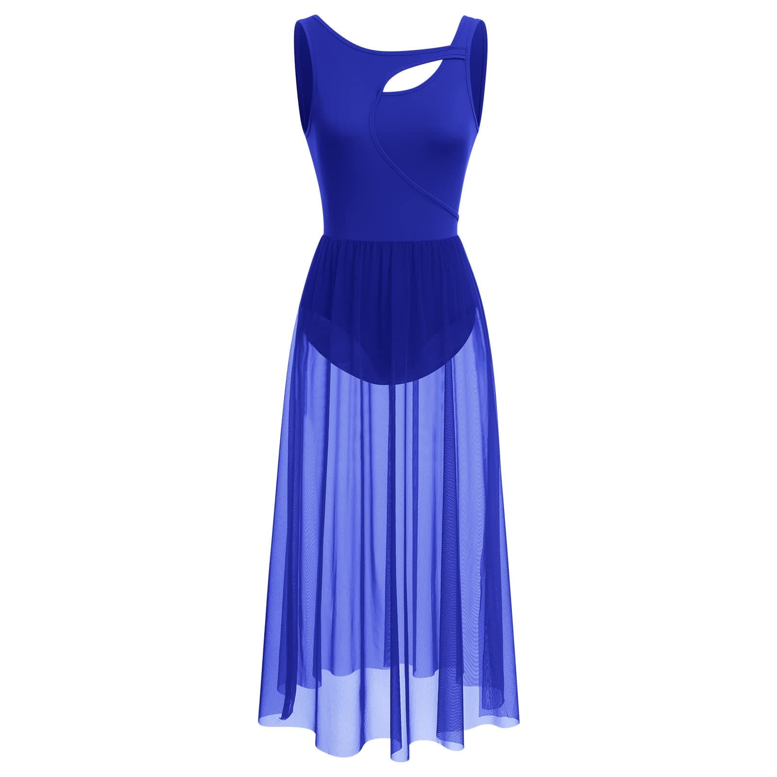 Lyrical Dance Costumes for Women: Mesh Tulle Maxi Dress XS-XL