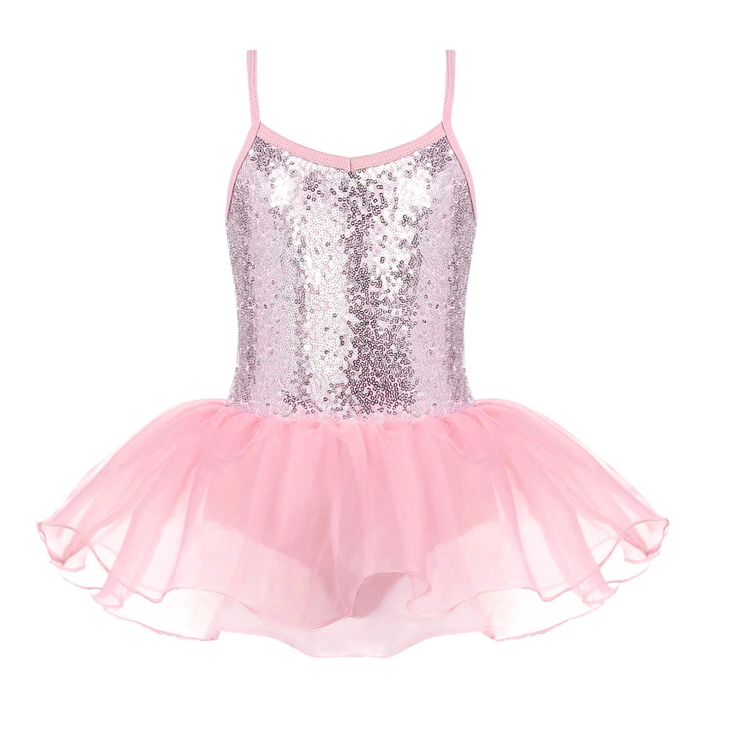 Zaclotre Sparkly Ballet Tutu Dress for Little Girls