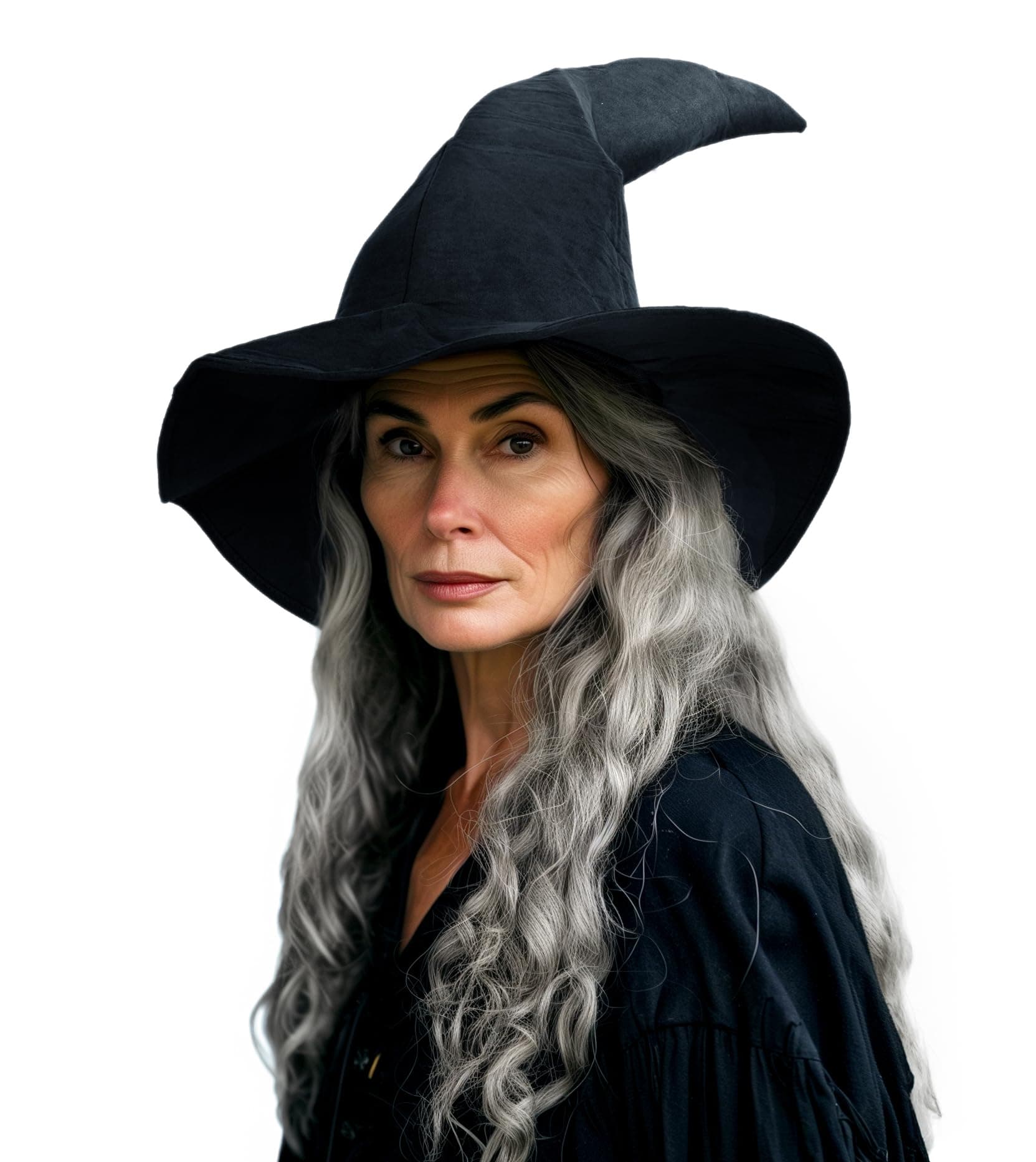JEGERMIG Gray Wizard Hat for Adults Halloween Costumes