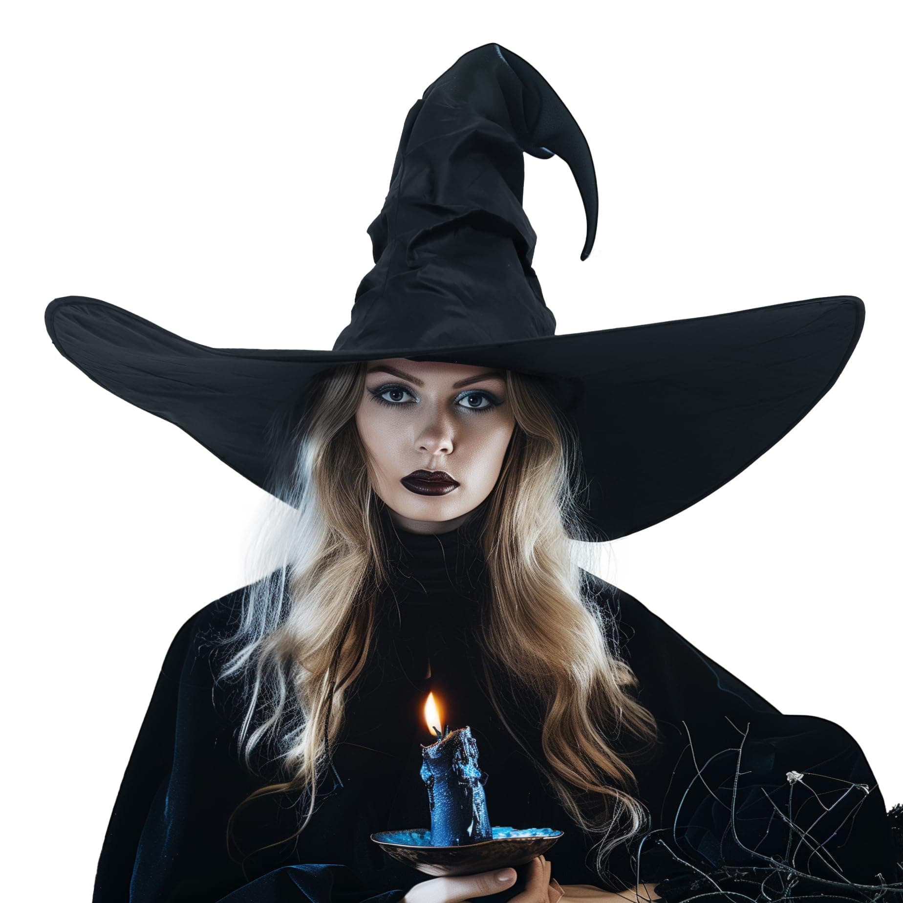 Black Witch Hat for Women Adult