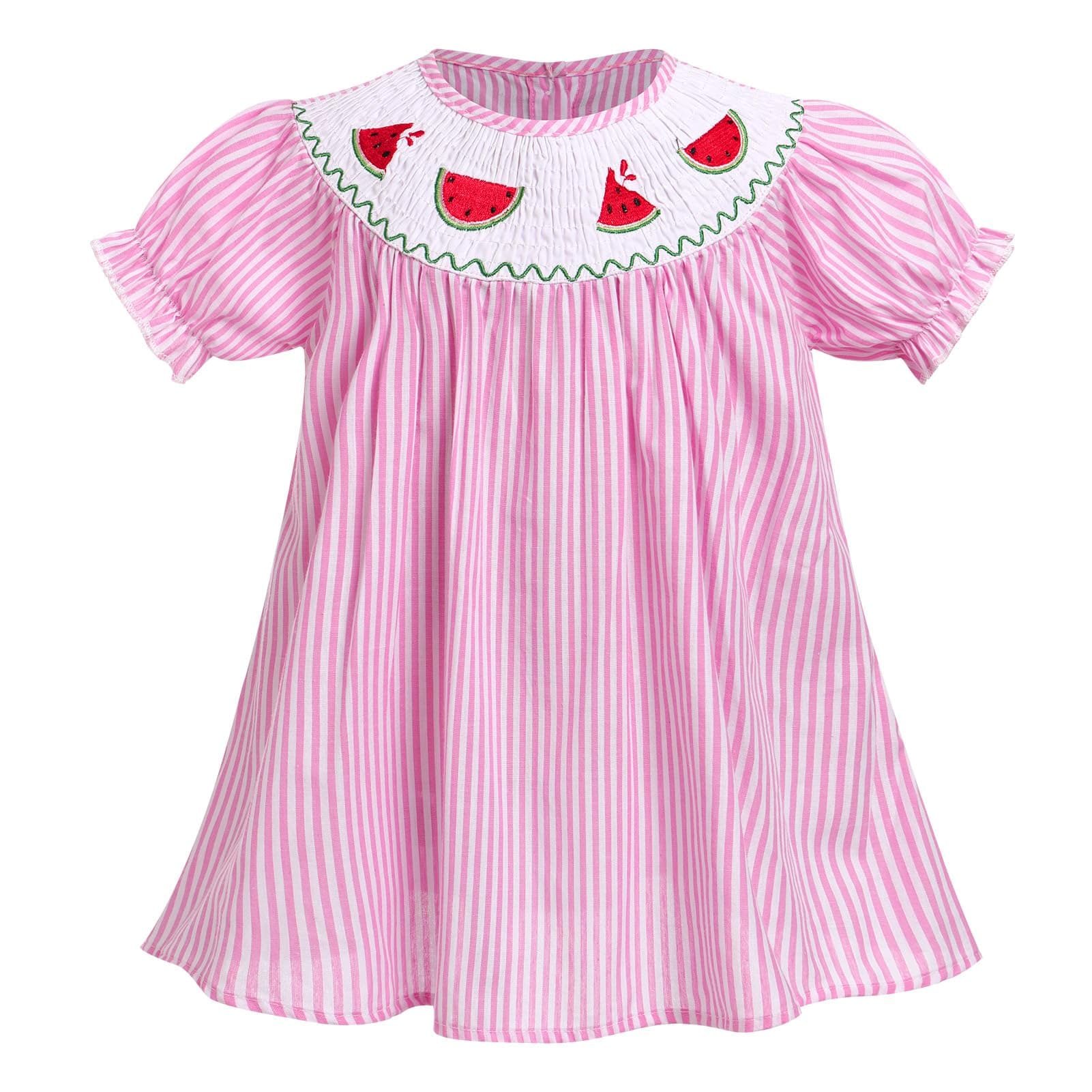Toddler Girls' Smocked Embroidered A-line Dress
