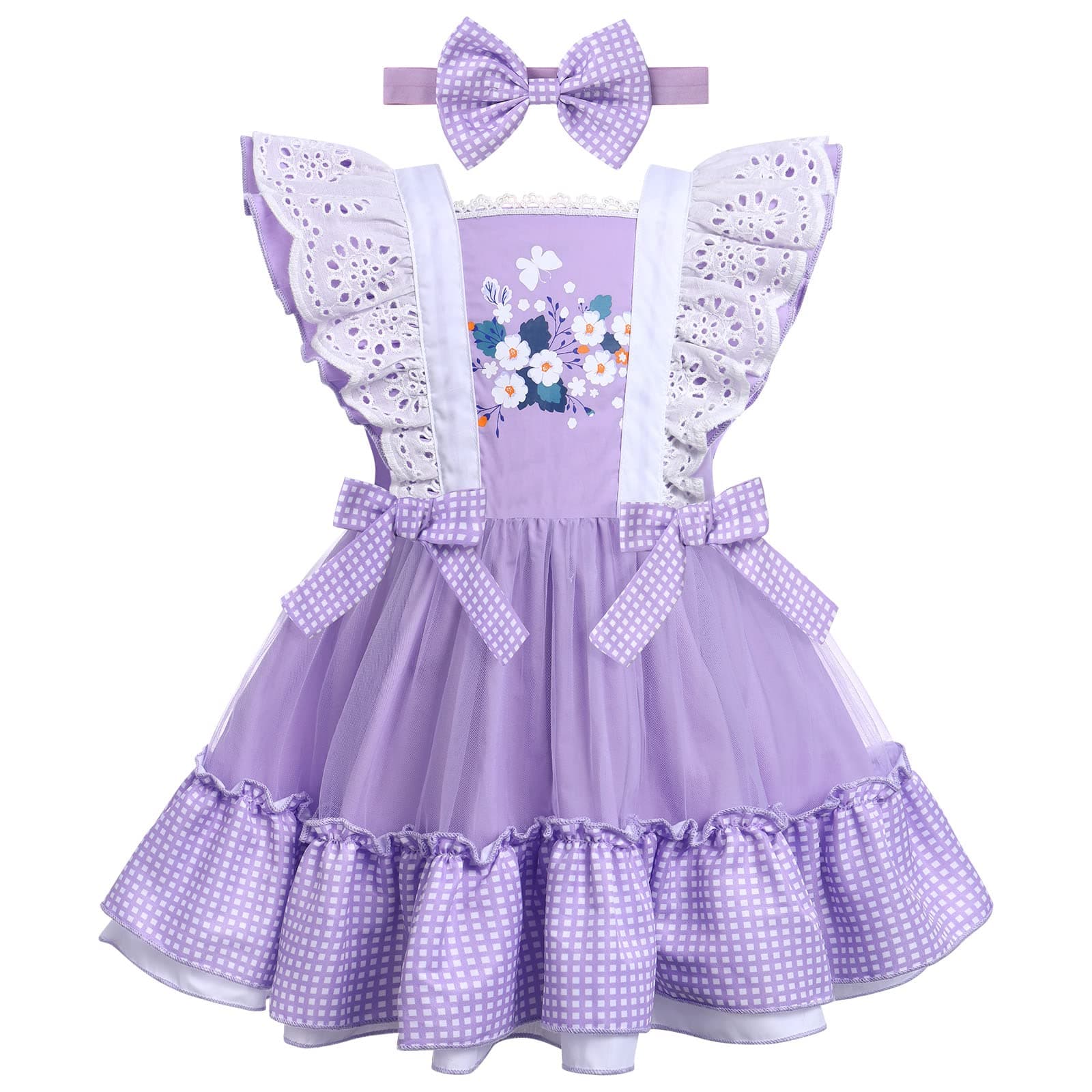 Baby Girl Rainbow Tulle Tutu Dress for Birthday Party, Pageant, Evening, Wedding
