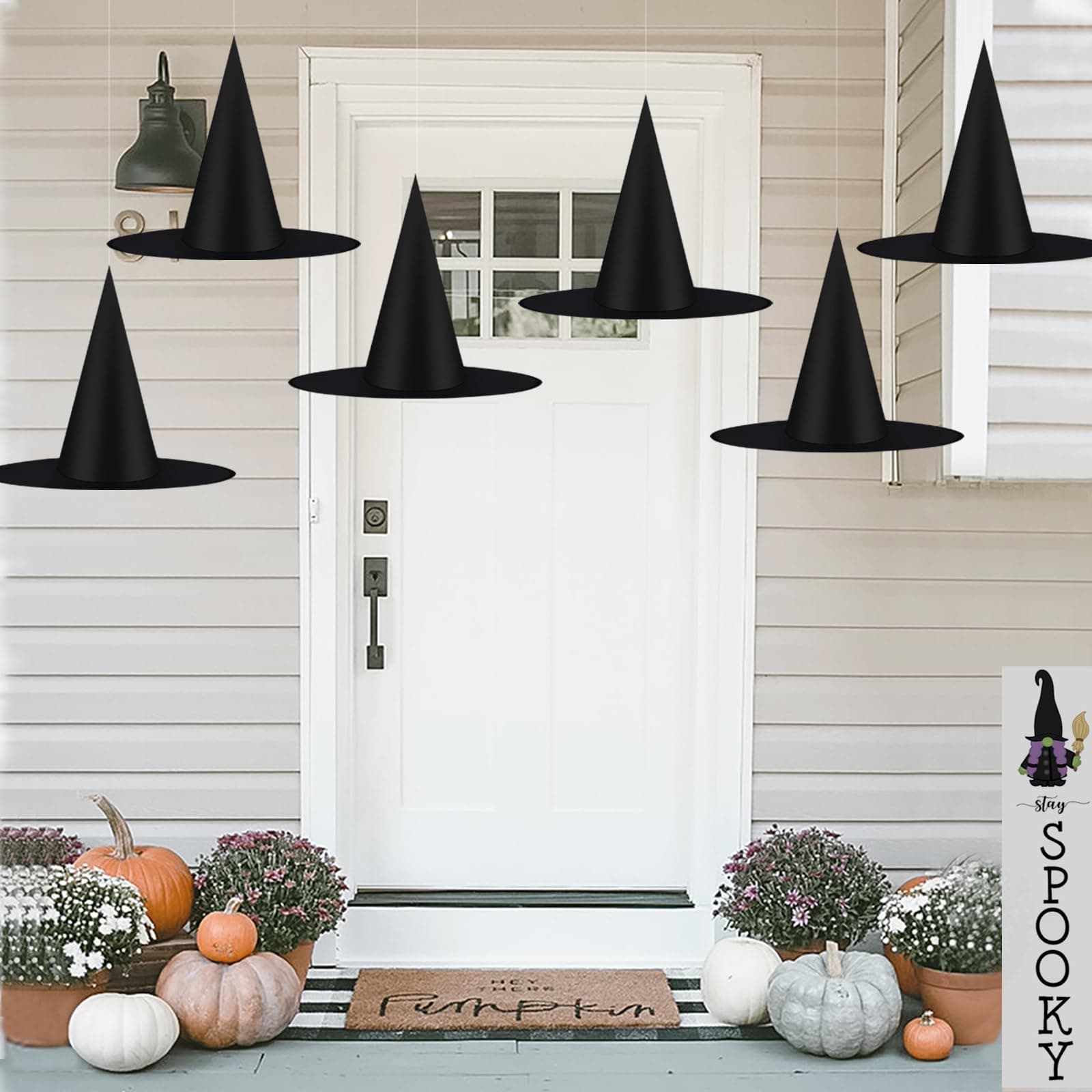 Halloween Black Witches Hats Decor 115 FT Rope Bulk