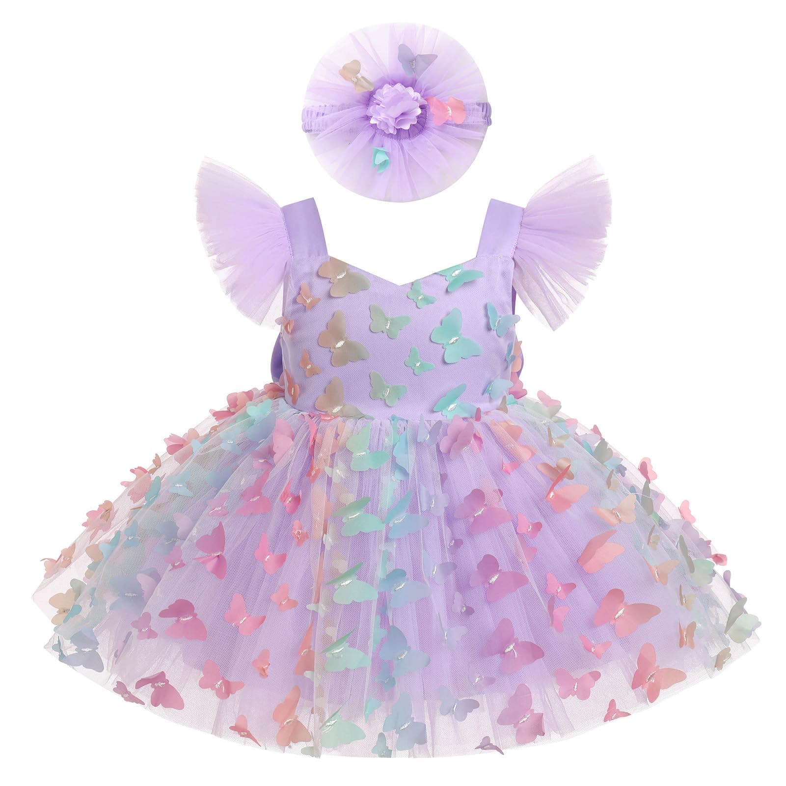ODASDO Baby Girls Butterfly Dress
