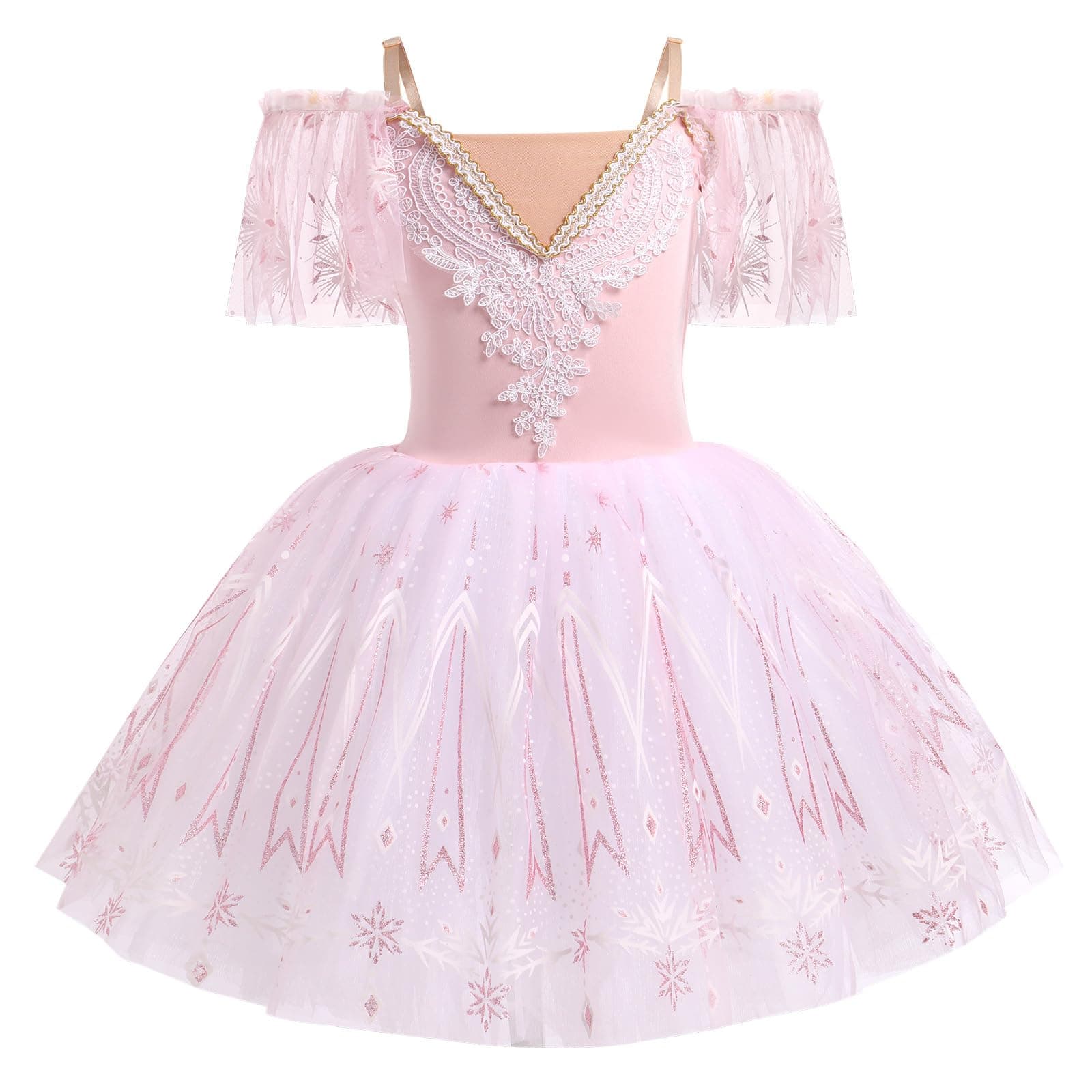 Girl's Ballet Tutu Velvet Dress for Dance and Performance