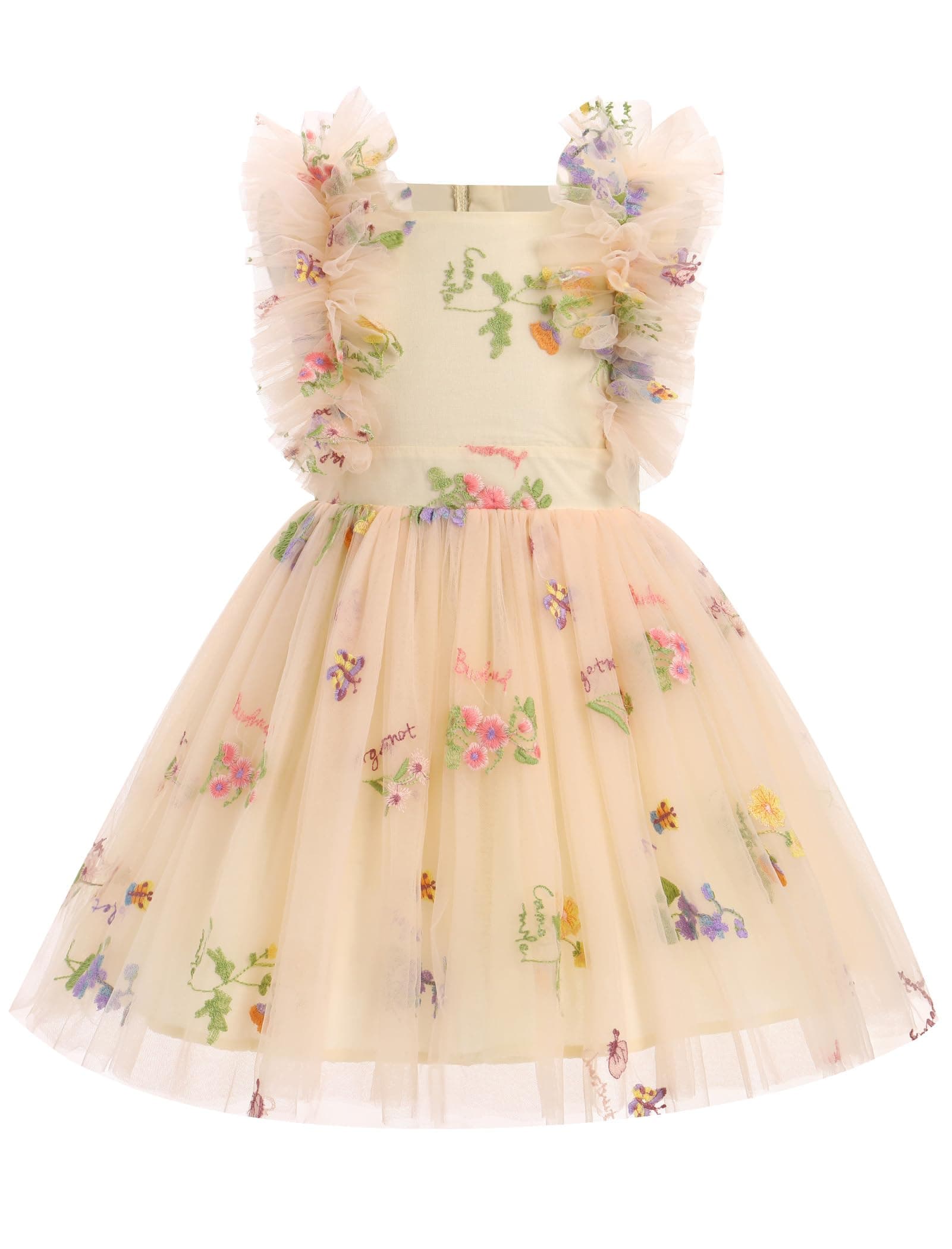 IMEKIS Kids Girls Confetti Birthday Princess Dress 3-10T