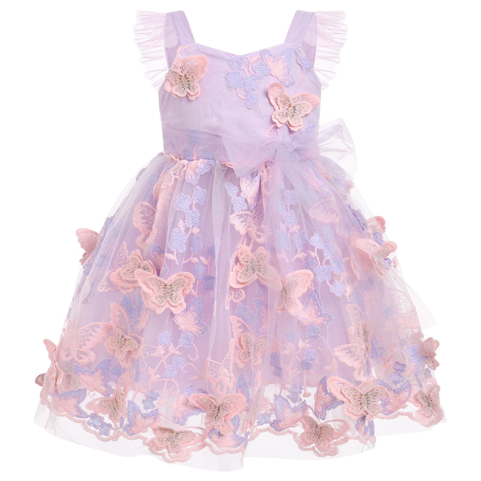 Toddler Baby Girl Butterfly Embroidery Princess Tutu Dress