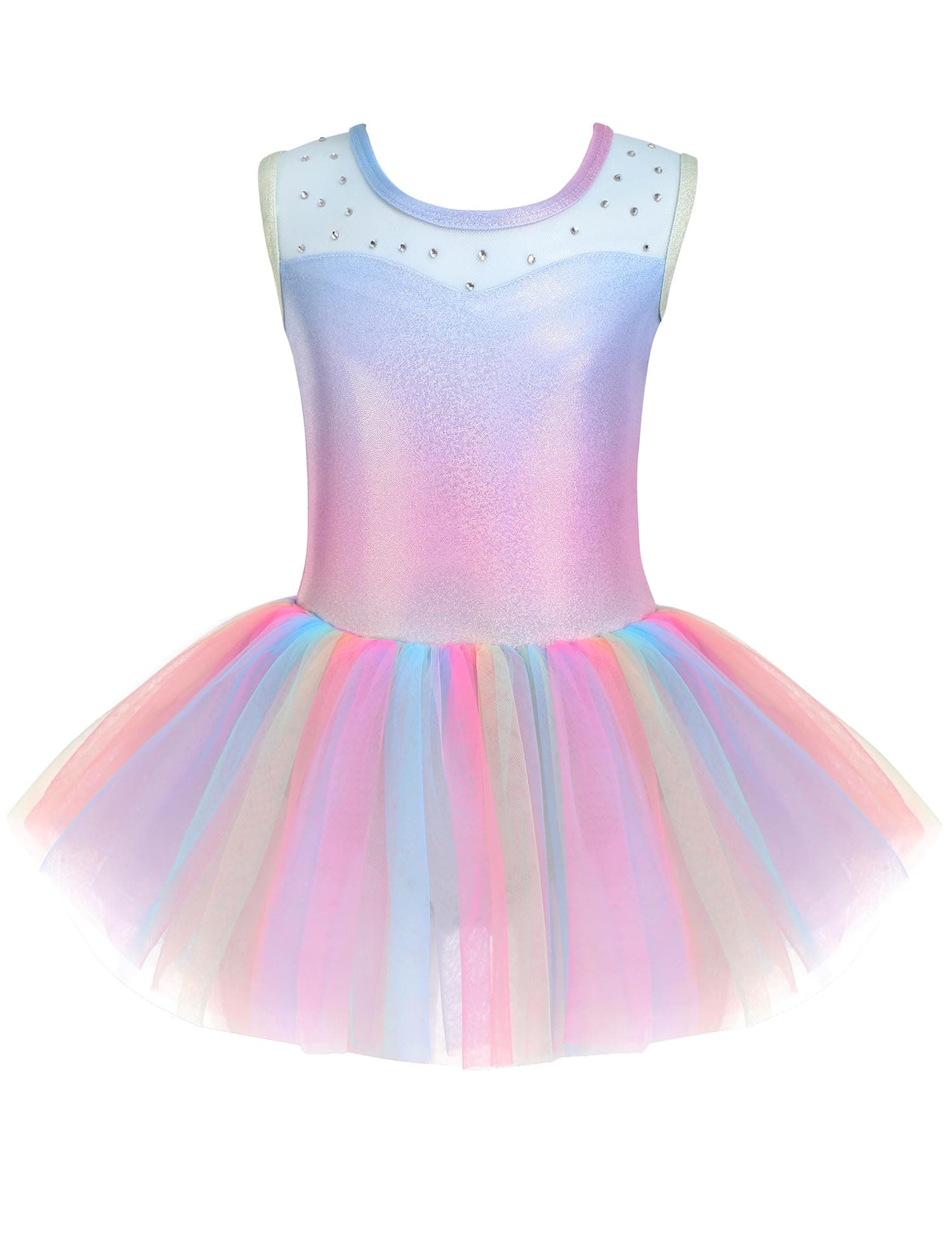 Zaclotre Sparkly Ballet Leotard Tutu Dance Costume for Girls