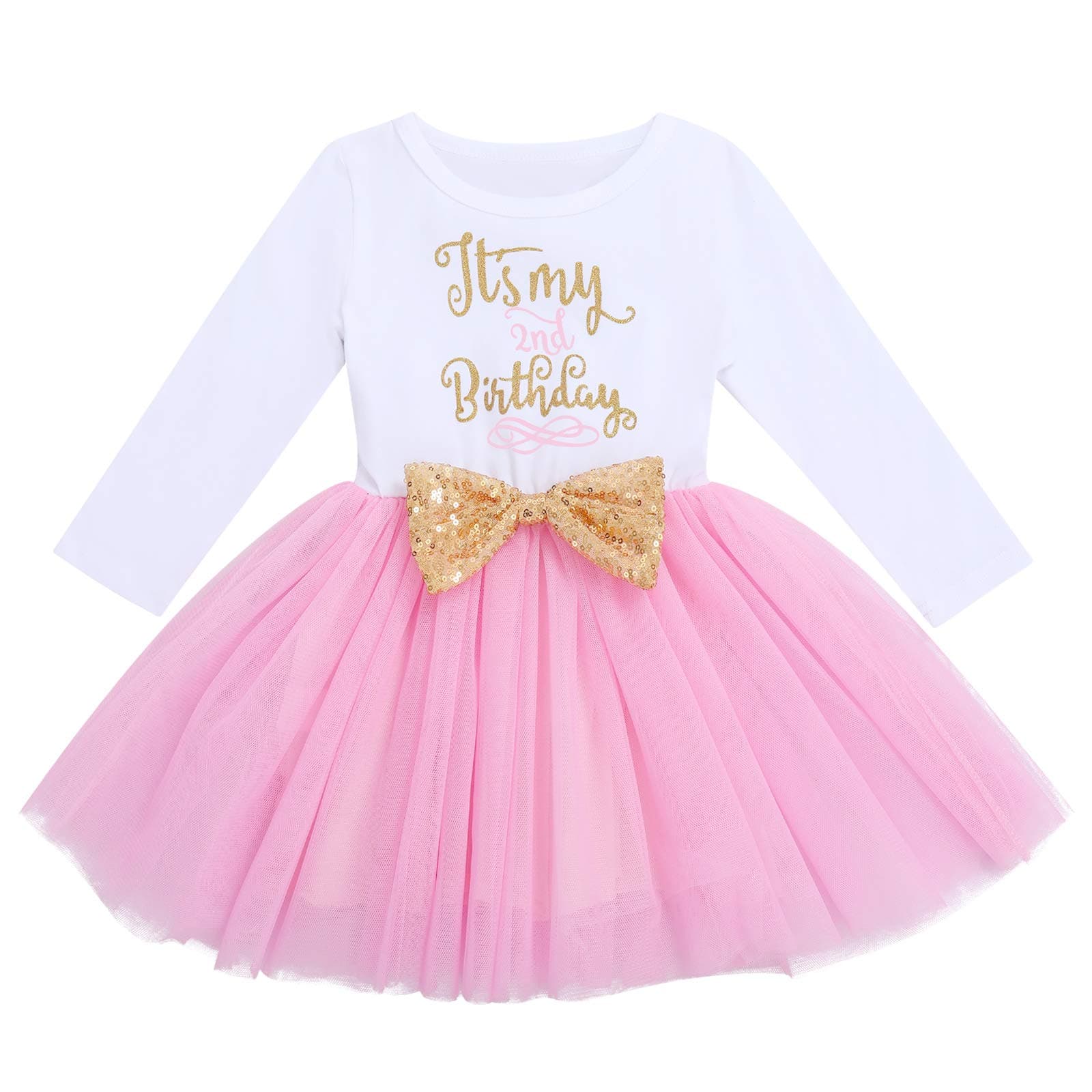 ODASDO Baby Girls Toddler Kids Birthday Party Dresses
